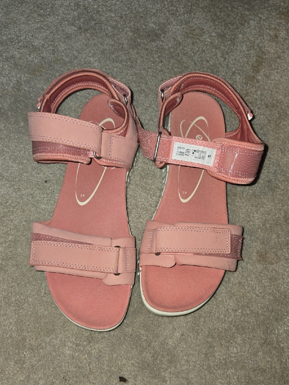 Women’s Coral Pink Adjustable Strap Sandals